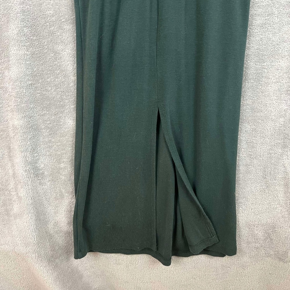 Marine Layer Lexi Rib Knit Maxi Sweater Dress Womens XS Dark Green Bodycon - Picture 7 of 9